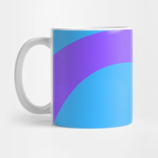 Boho purple pastel rainbow pattern Mug